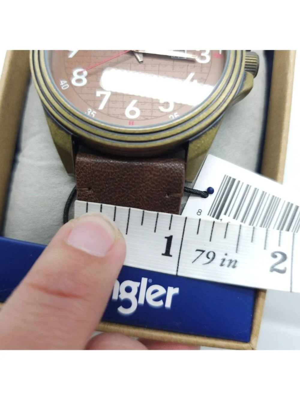 Wrangler Mens Analog Watch With Brown Leather Strap Model WRW4000-5G